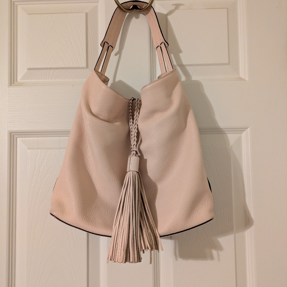Rebecca Minkoff Slouchy Leather Hobo Bag With Tassels